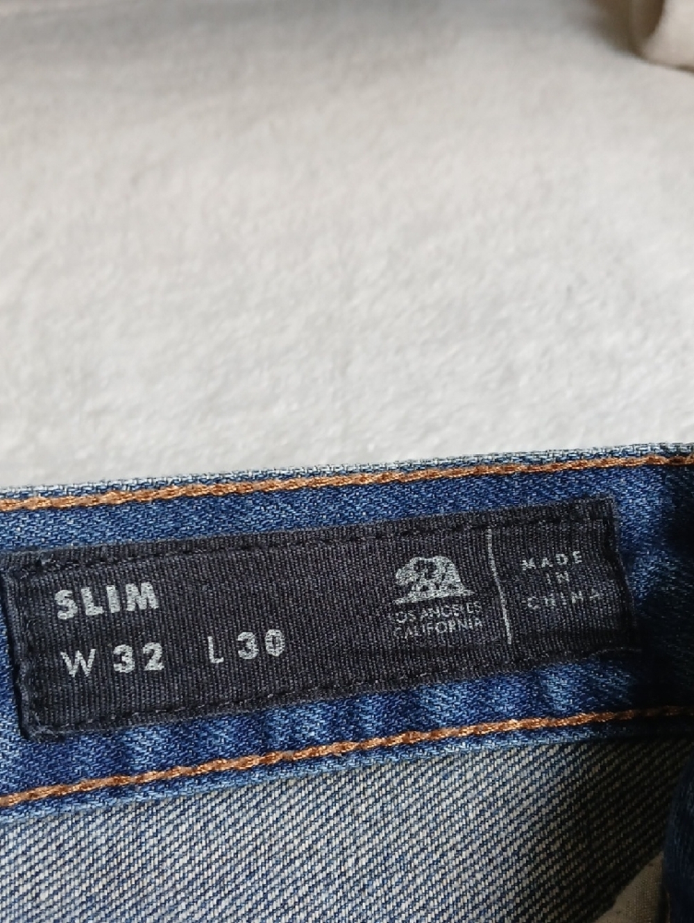 Bullhead Slim Straight Men's Jeans in Denim Blue - Picture 3 of 5